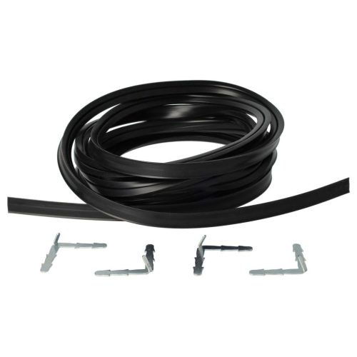 VHBW Univerzális Sütőajtó Tömítés, Szögletes Sarokhorgok, 3m, Fekete