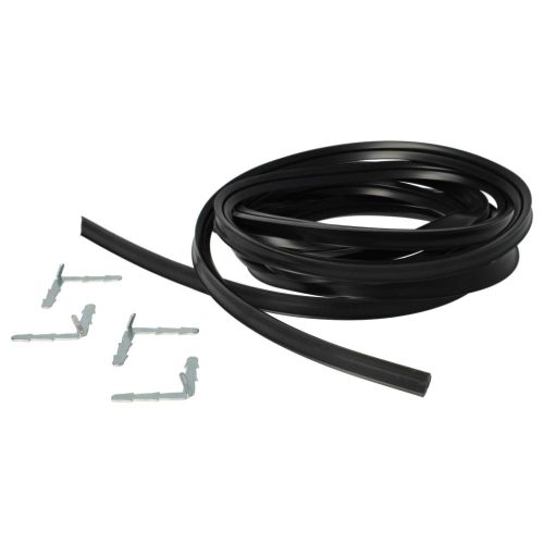 VHBW Univerzális Sütőajtó Tömítés, Szögletes Sarokhorgok, 3m, Fekete