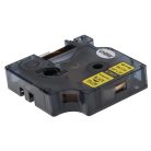 VHBW Dymo 18431 Label Tape - 9 mm, Black-Yellow