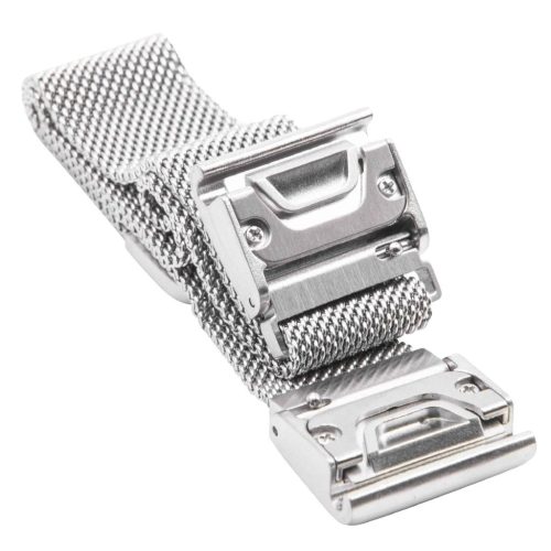 VHBW Garmin Fenix csuklópánt - 248 mm, rozsdamentes acél, ezüst