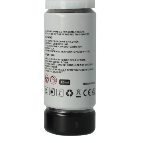 VHBW Epson 102 Nachfüll-Tinte Dye Schwarz, 70 ml