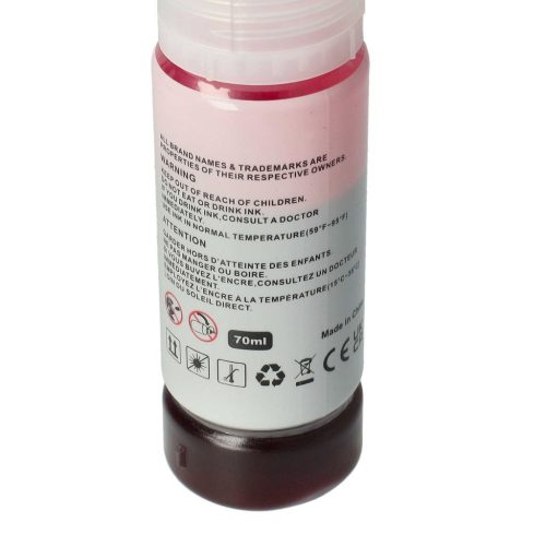VHBW Epson 102 Dye Magenta Refill Ink, C13T03R340, 70 ml