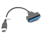 VHBW SATA III-USB 3.0 External Hard Drive Adapter Cable, HDD, SSD, Plug-and-Play, Black