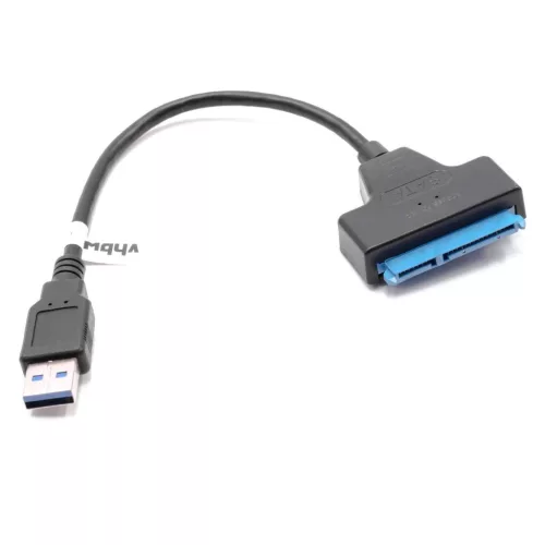 VHBW SATA III-USB 3.0 External Hard Drive Adapter Cable, HDD, SSD, Plug-and-Play, Black
