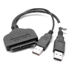   VHBW SATA III-USB 3.0 External Hard Drive Adapter Cable, HDD, SSD, Plug-and-Play, Black