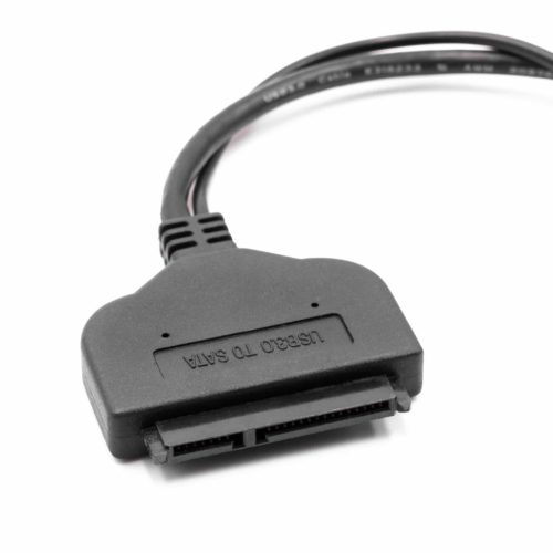 VHBW SATA III-USB 3.0 Külső Merevlemez-Adapter Kábel, HDD, SSD, Plug-and-Play, Fekete