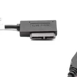 VHBW Slimline SATA II 13-pin CD DVD USB Cable Adapter