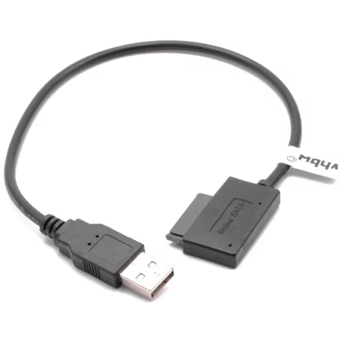 VHBW Slimline SATA II 13-pin CD DVD USB Cable Adapter