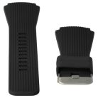 VHBW Samsung Galaxy Watch / Gear csuklópánt - 13,1 + 7,1 cm, 22 mm, szilikon, fekete