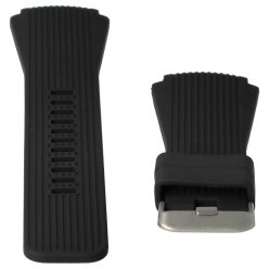   VHBW Samsung Galaxy Watch / Gear csuklópánt - 13,1 + 7,1 cm, 22 mm, szilikon, fekete