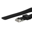 VHBW Samsung Galaxy Watch / Gear csuklópánt - 13,1 + 7,1 cm, 22 mm, szilikon, fekete