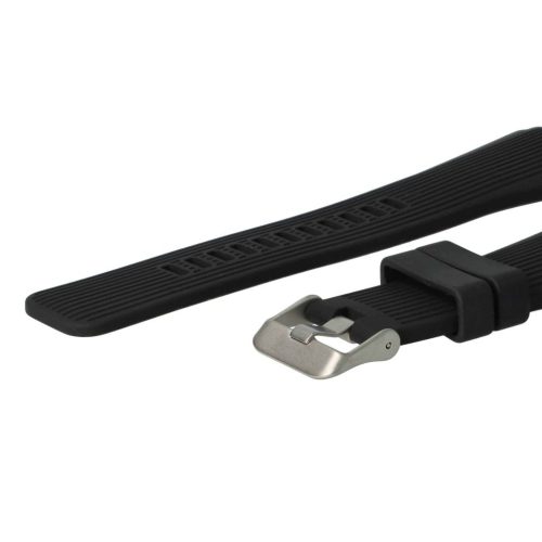 VHBW Samsung Galaxy Watch / Gear csuklópánt - 13,1 + 7,1 cm, 22 mm, szilikon, fekete