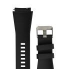 VHBW Samsung Galaxy Watch / Gear csuklópánt - 13,1 + 7,1 cm, 22 mm, szilikon, fekete