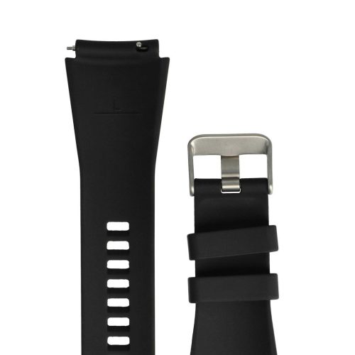 VHBW Samsung Galaxy Watch / Gear csuklópánt - 13,1 + 7,1 cm, 22 mm, szilikon, fekete