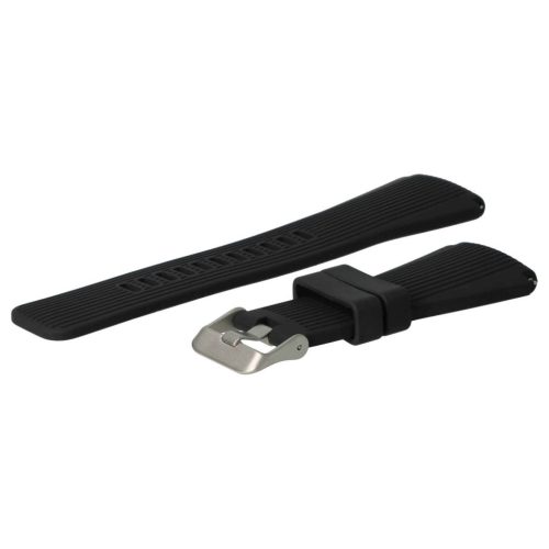 VHBW Samsung Galaxy Watch / Gear csuklópánt - 13,1 + 7,1 cm, 22 mm, szilikon, fekete