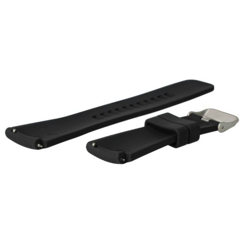 VHBW Samsung Galaxy Watch / Gear csuklópánt - 13,1 + 7,1 cm, 22 mm, szilikon, fekete