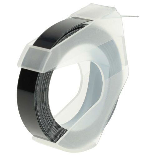 VHBW Dymo 520109, 0898130, S0898130 3D Embossing Label Tape - 9 mm White-Black