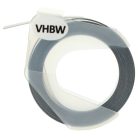 VHBW Dymo 520109, 0898130, S0898130 3D Embossing Label Tape - 9 mm White-Black