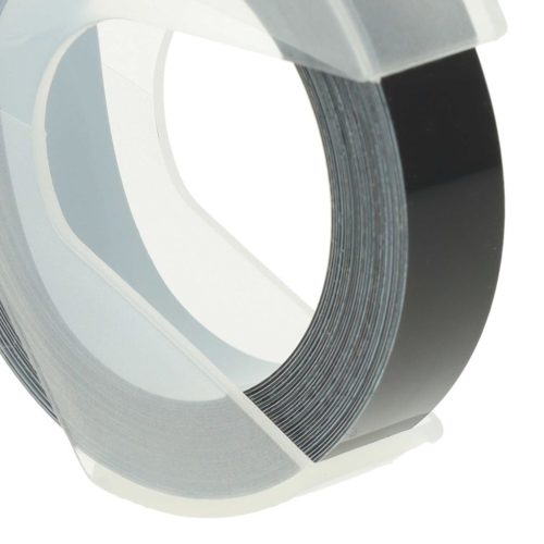 VHBW Dymo 520109, 0898130, S0898130 3D Embossing Label Tape - 9 mm White-Black