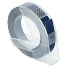 VHBW Dymo 0898100, 520106, S0898140 - 3D embossed label tape - 9 mm - white-blue