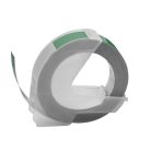 VHBW Dymo 0898100, 520105, S0898160 3D embossed label tape - 9 mm, white-green