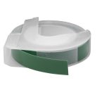 VHBW Dymo 0898100, 520105, S0898160 3D embossed label tape - 9 mm, white-green
