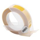 VHBW Dymo S0898160 3D Embossing Label Tape, 520108 Replacement, 9 mm, White-Yellow