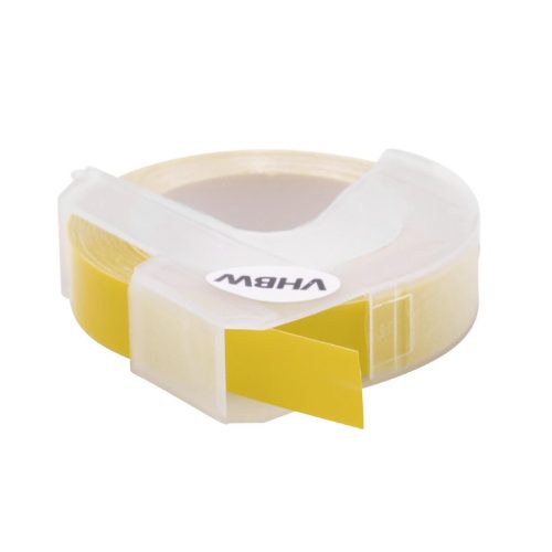 VHBW Dymo S0898160 3D Embossing Label Tape, 520108 Replacement, 9 mm, White-Yellow