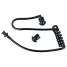 VHBW Acoustic Tube for Headphones - 2x earphones, Black, Transparent