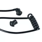 VHBW Acoustic Tube for Headphones - 2x earphones, Black, Transparent