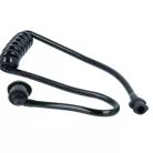 VHBW Acoustic Tube for Headphones - 2x earphones, Black, Transparent