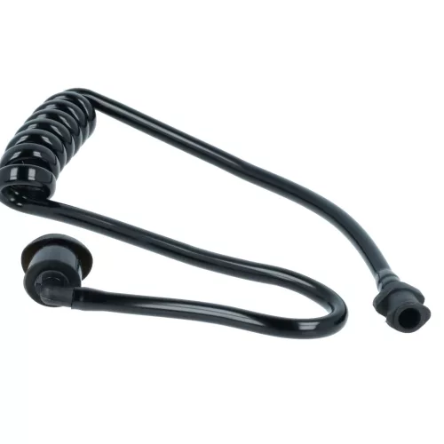 VHBW Acoustic Tube for Headphones - 2x earphones, Black, Transparent