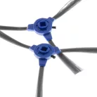 VHBW 2x Side Brush Eufy / Tesvor, 3 Arm, Black / Gray / Blue