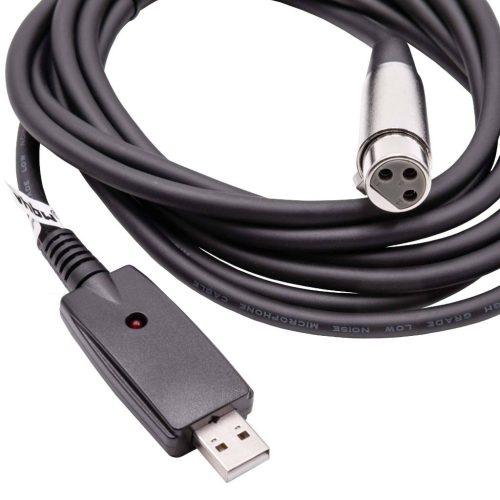 VHBW USB 2.0-XLR 3 tűs kábeladapter, 2,8 m