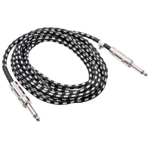 VHBW Guitar Audio Cable - Compatible with 6.35 mm Audio Jack, 3 m, Straight, Braided