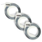 VHBW 3D Embossed Label Tape Dymo 520109, 0898130, S0898130 replacement - 9 mm White-Black