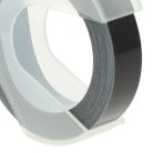 VHBW 3D Embossed Label Tape Dymo 520109, 0898130, S0898130 replacement - 9 mm White-Black