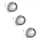 VHBW 3D Curved Label Tape Dymo 520105, instead of S0898160 - 9 mm White-Green