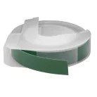 VHBW 3D Curved Label Tape Dymo 520105, instead of S0898160 - 9 mm White-Green