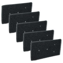   VHBW Trocknerfilterset Whirlpool / Bauknecht 481010716911 - 5 Stück Schaumfilter