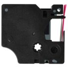 VHBW Dymo D1 Label Tape, 1933238-1, 12 mm, Black-Pink