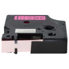 VHBW Dymo D1 Label Tape, 1933238-1, 12 mm, Black-Pink