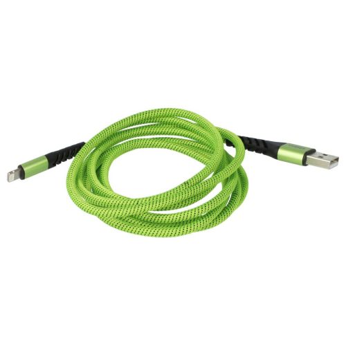 Lightning Cable - USB for 1st generation Apple AirPods Apple iOS - green black, 180 cm