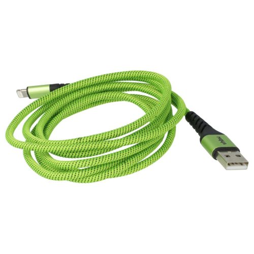 Lightning Cable - USB for 1st generation Apple AirPods Apple iOS - green black, 180 cm