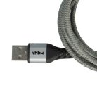 Villámkábel - USB megfelelő 1. generációs Apple AirPods Apple iOS - fekete szürke, 180 cm