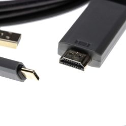 VHBW HDMI-USB Y-Kábel, USB C 3.1 + USB 2.0 - HDMI, 2m