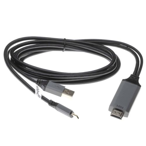 VHBW HDMI-USB Y-Cable, USB C 3.1 + USB 2.0 - HDMI, 2m