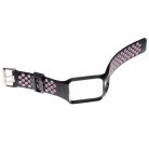 VHBW TomTom Smartwatch Csuklópánt - 237 mm, Szilikon, Fekete, Rózsaszín