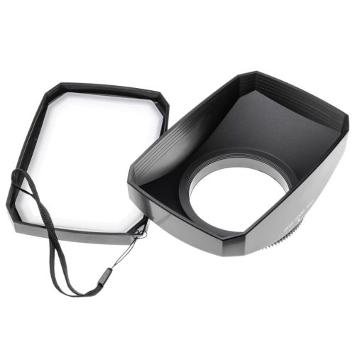 VHBW 72 mm Filter Thread Lens Hood with White Balance Cap, 16:9 Format