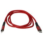 Blitzkabel - USB C, Thunderbolt 3 für Retina, 12" 2015-2017 Apple MacBook Apple iOS - rot schwarz